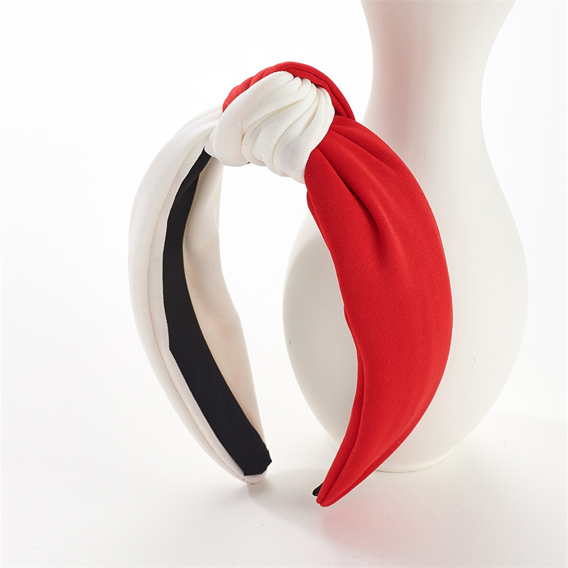 Factory direct sale hot sale double patchwork colour soft fabric senior elastic dumpling knot hair bands
