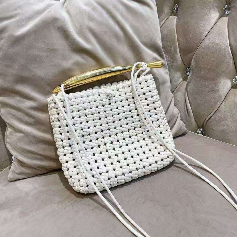 Designer Bag New Women's Celebrity Hollow Woven Small Square Fashion Handbag Shoulder Crossbody Bag Trendy