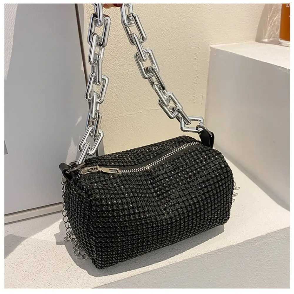 Bling Diamond Design Small Crossbody Messenger Bags for Women 2022 Summer Trend Luxury Fashion Travel Shoulder Handbags Purses Y250603