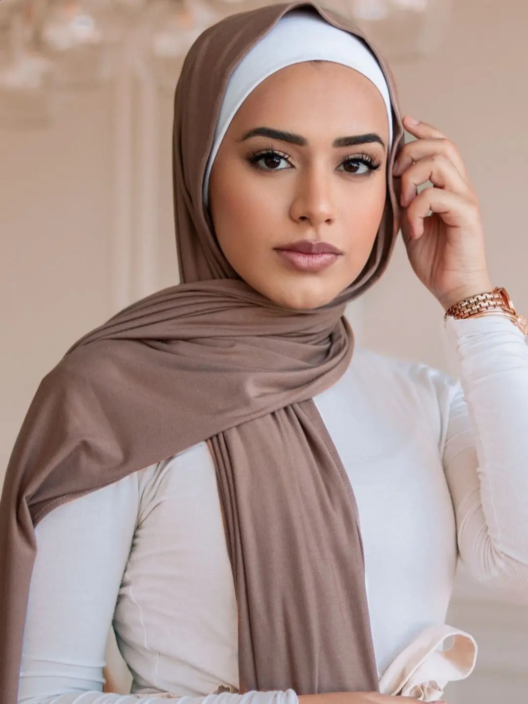 Premium Jersey Hijab Scarf For Muslim Women Turban Femme Africaine Hijabs For Woman Head Wrap Hoofddoek Headscarf Ramadan 250530