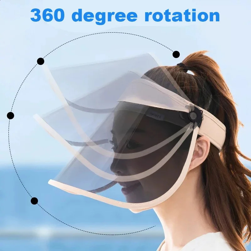 Summer Golf Hat Portable UPF50 Sunblock Unisex Breathable Empty Top Sun Visor for Outdoor Beach Sport Walking Wide Brim Big Hat 250530