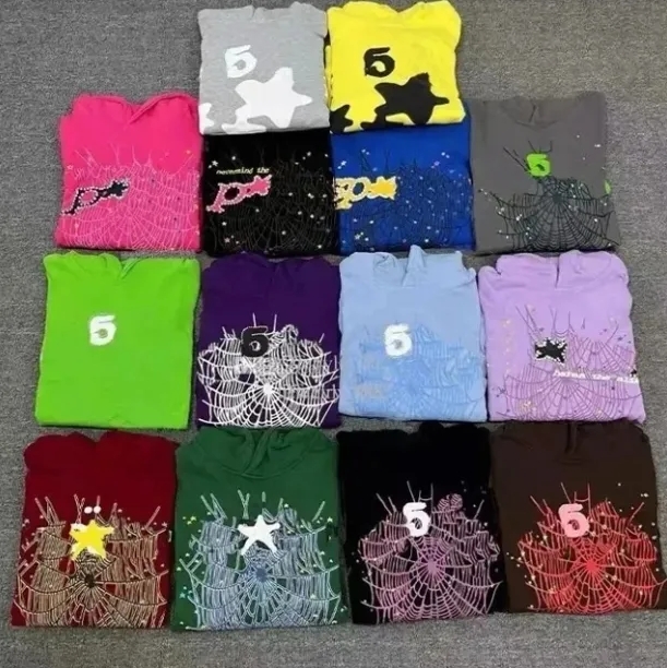 Top quality spider hoodie Fashion Young Thug 55555 Pant Men Women Spider Tracksuit Net Sweatshirt Trend Designer Sweatshirts Pullovers Soider Hoodie