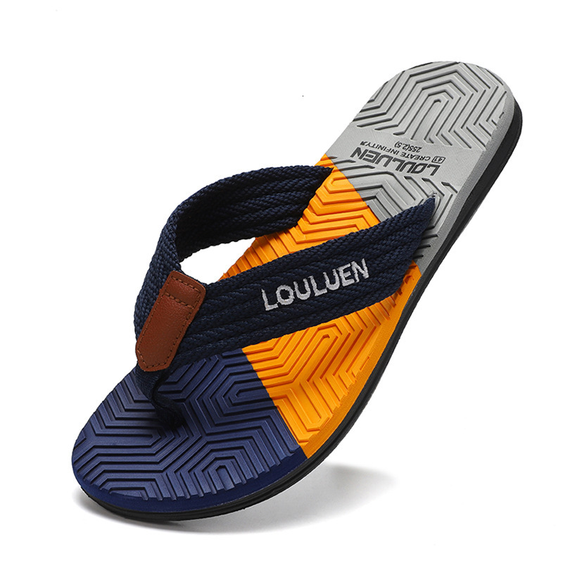 designer shoes Summer New Men's Flip-Flops High-End Outdoor Non-Slip Sandals Men's Casual Toe-Post Sandals