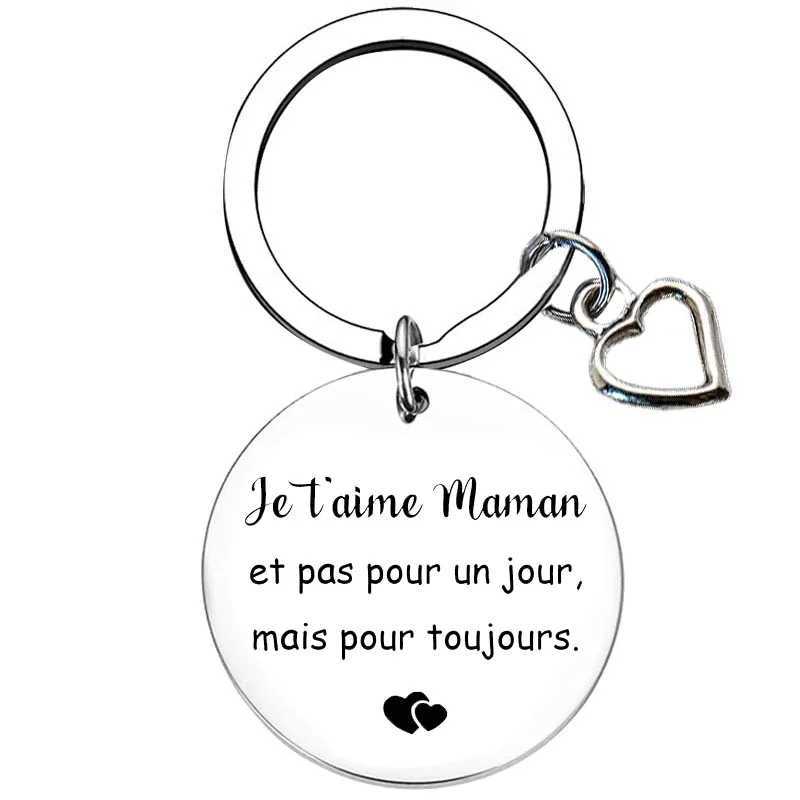 French Mama Bear Gifts for Mom Gifts for Her Moms Birthday Gifts for Women Wife. Keychain for mother. XJ250602