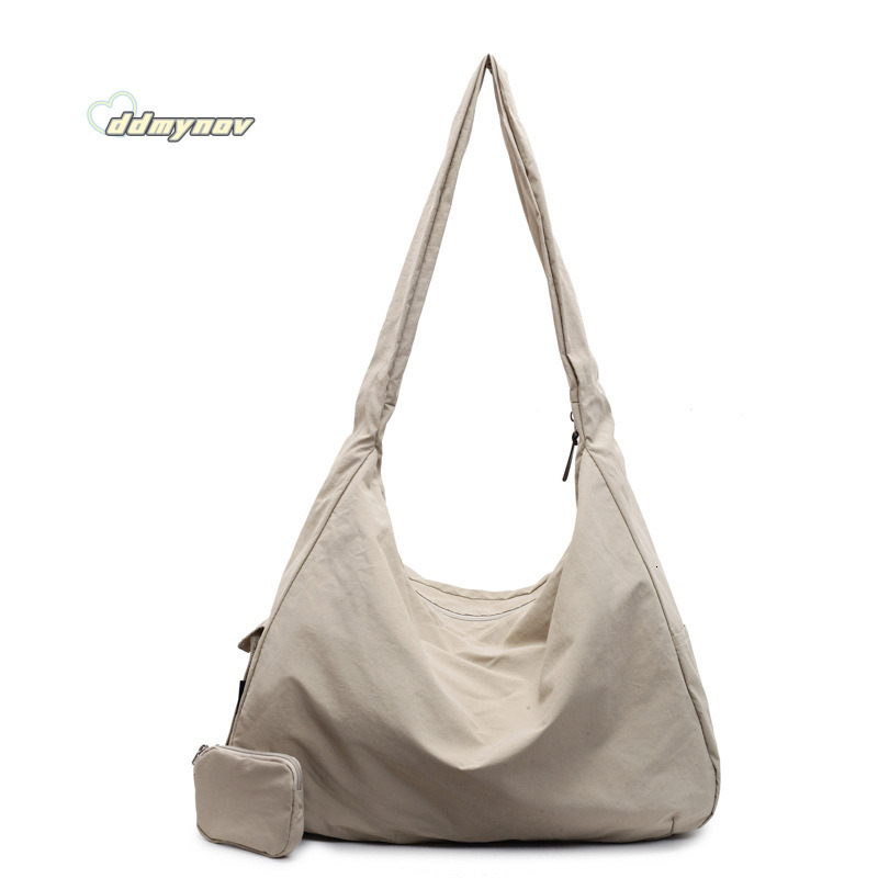 Women's Crossbody 2025 New Simple Large Capacity Lazy Style Shoulder Korean Version Tote Bag ddmynov