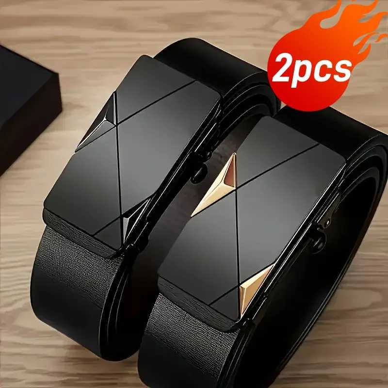 Mens waist belt premium automatic buckle belt mens fashionable casual belt business belt matches with suit XJ250602