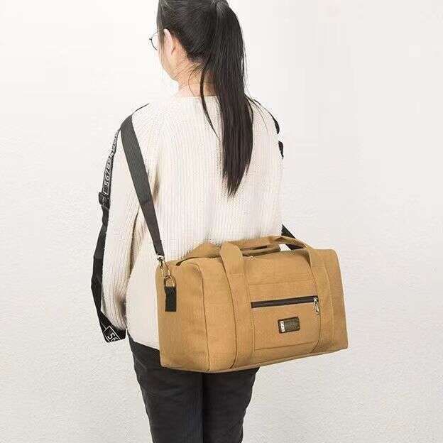 Canvas Tote Large Capacity Wear-resistant Luggage Business Trip Shoulder Outdoor Travel Bag