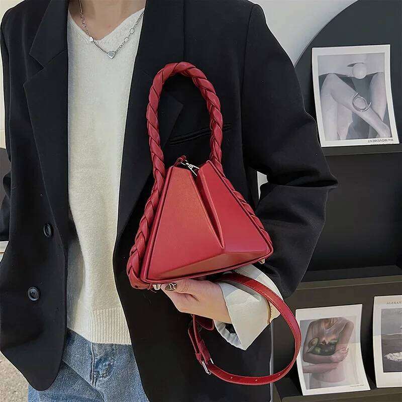 Brand Twist Tote Bags for Women High Quality Leather Shoulder Fashion Purses and Handbag Designer Crossbody Bag Cute Satchel