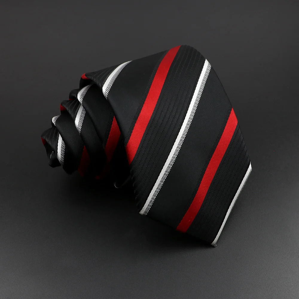 Mens 100% Silk Tie Classic Striped Plaid Necktie Jacquard Woven Ties Business Wedding Party Daily Suit Cravat Accessory Gift 250530