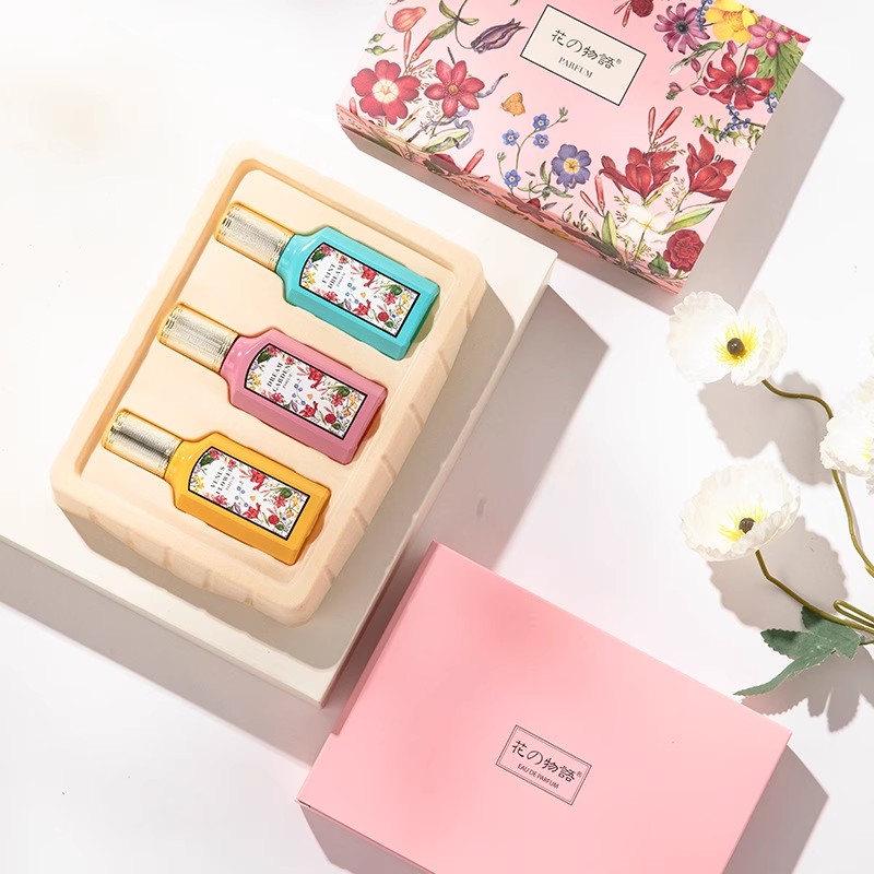 The Story of Flowers Dream Gardenia Women perfume Gift Box Three Piece Set Jasmine Fragrance Gift