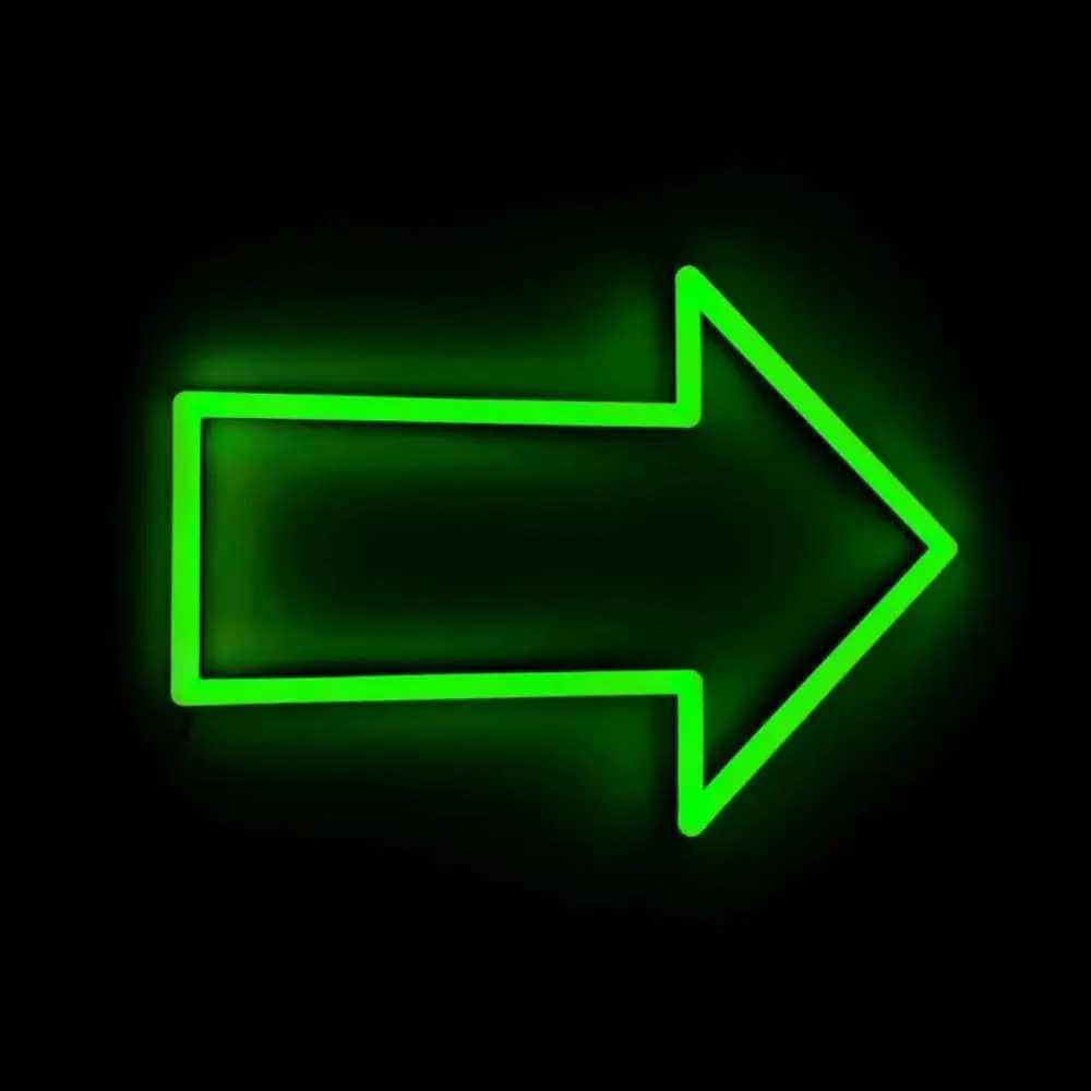 Arrow Neon Sign USB Powered LED Neon Light for Office Supermarket Store Club Hotel Business Backdrop Wall Decor Personality GiftXJ250602