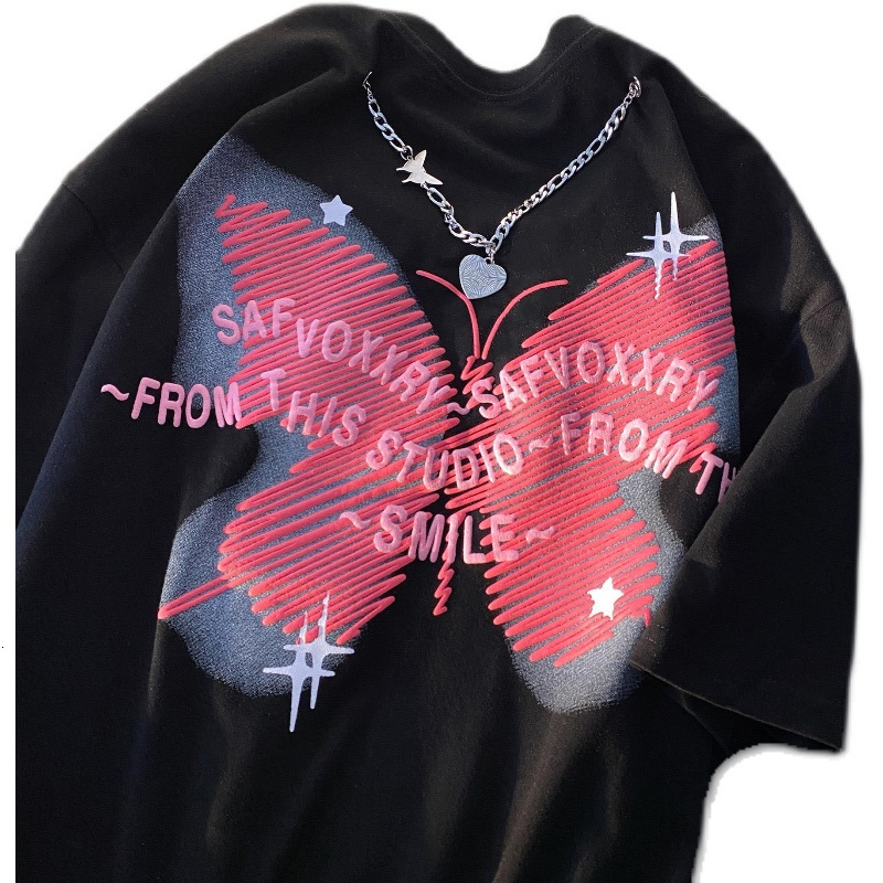 women's wear Women's Loose Fit Short Sleeve T-Shirt Spring Summer New Trendy Brand Printed Fashion Top