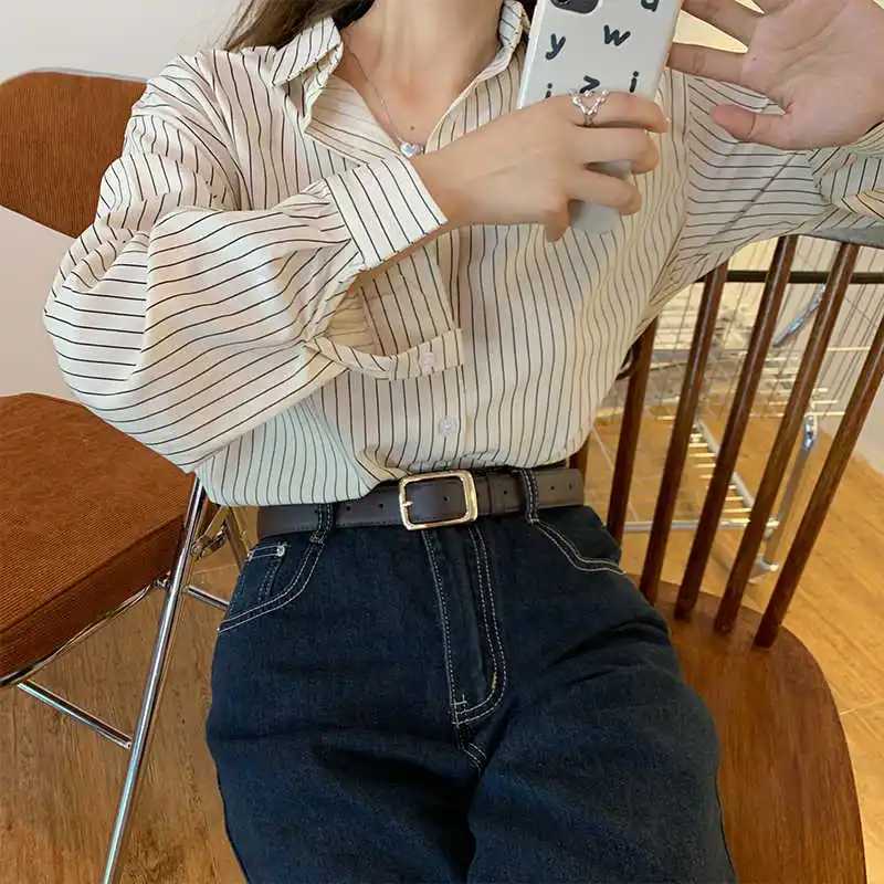 Waist Belt Womens Versatile INS Style Decorative Jeans High-end Retro Niche Summer Student Black Casual Leather Belt XJ250602