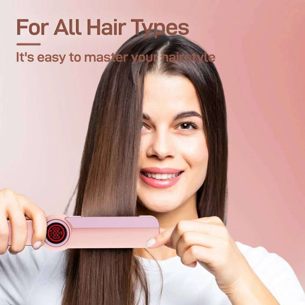 Ceramic straightener, professional salon straightener and curling iron, negative ion hair care & infrared, gifts