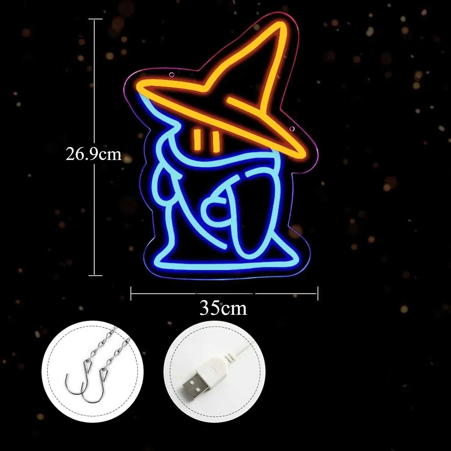 Genie Neon Light Sign Dimmable Neon Sign For Wall Decor Halloween Party Room Party Club Indoor Outdoor Decor Birthday GiftXJ250602