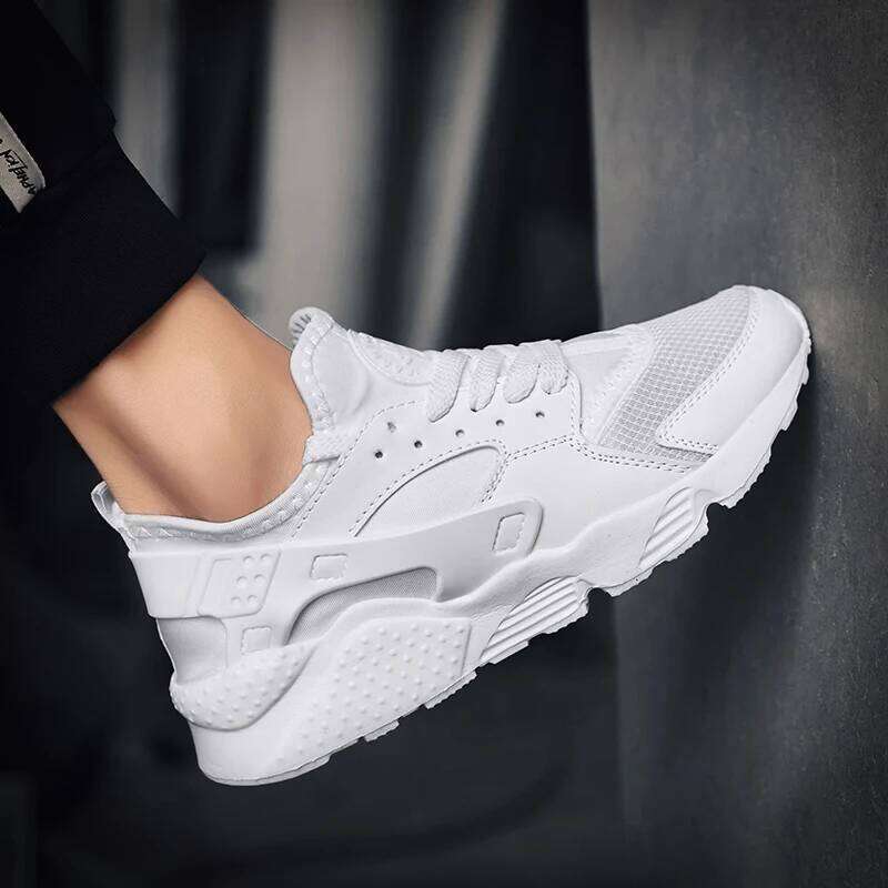 Unisex White Sneakers for Men Mesh Sports Trainers Running Shoes Man 2024 Summer Male Women Flat zapatillas para hombre Red