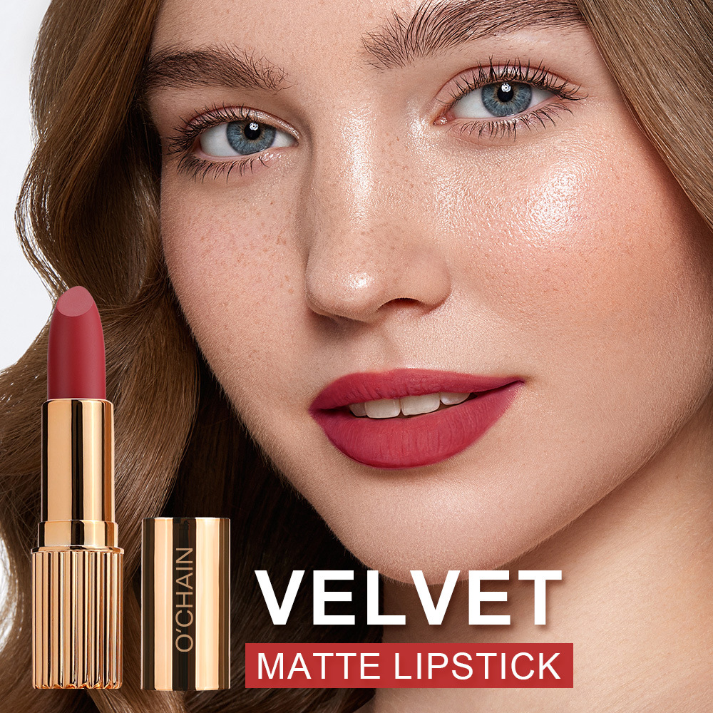Velvet Matte Lipstick With A Fogged Finish Non-fading Waterproof Long-lasting And Non-stick Cup Lipstick