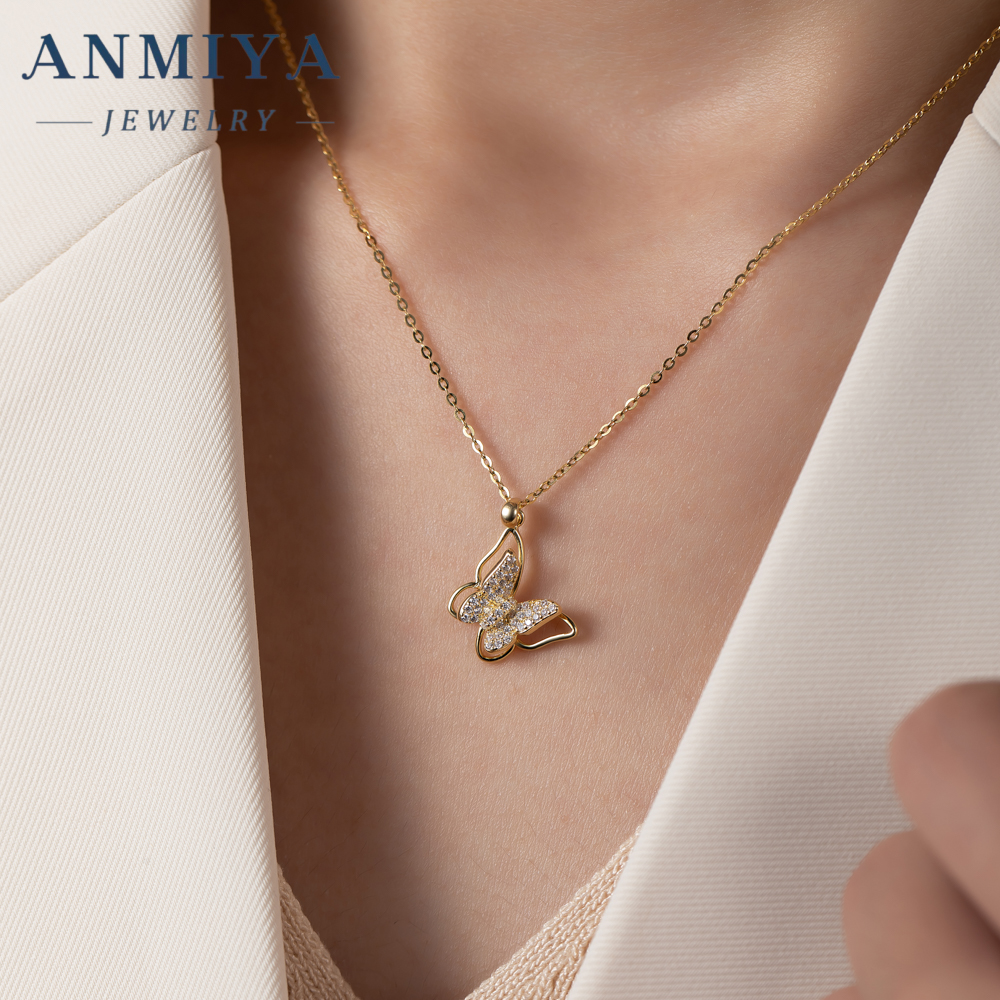 Women's Elegant Jewelry Fashion Sterling Silver Pendant Necklaces for Anniversary Occasion