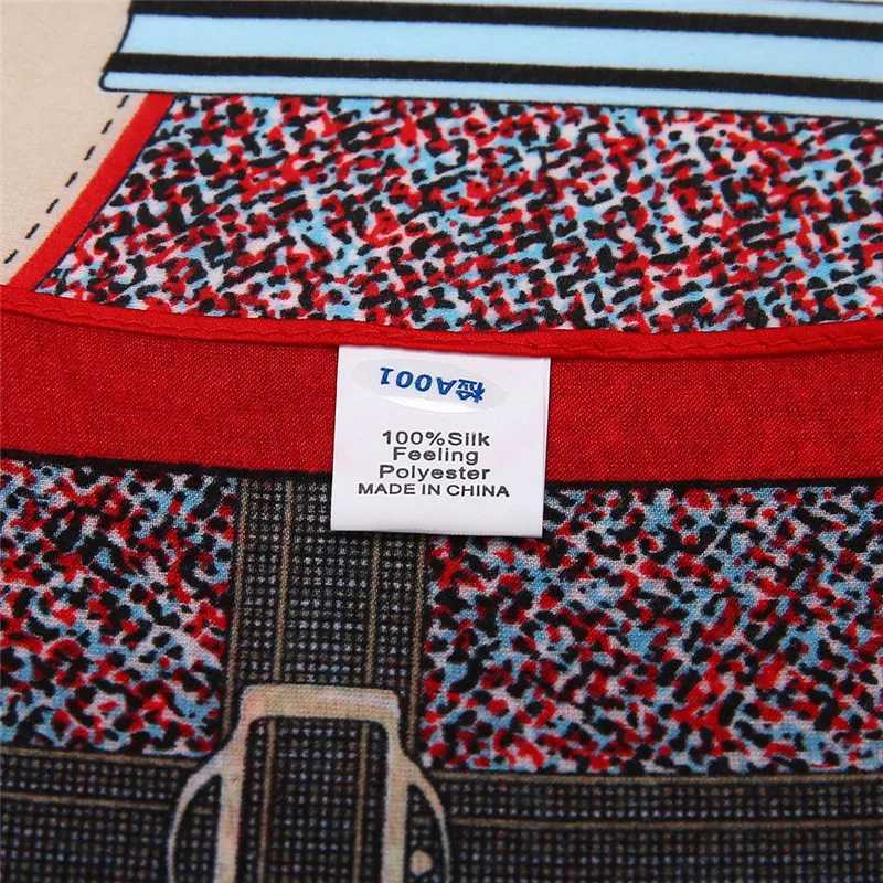 53cm Plaid Horse Silk Satin Summer Scarf Fashion Womens Small Square Scarves Hijab Headband Neck Tie Band Neckerchief Turban W250602