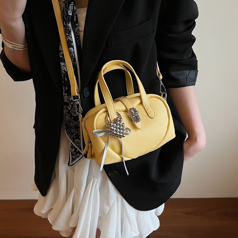 designer 2025 New Style Lychee Texture High-end Versatile Handbag Fashionable Simple Casual Commuter Shoulder Crossbody Bag