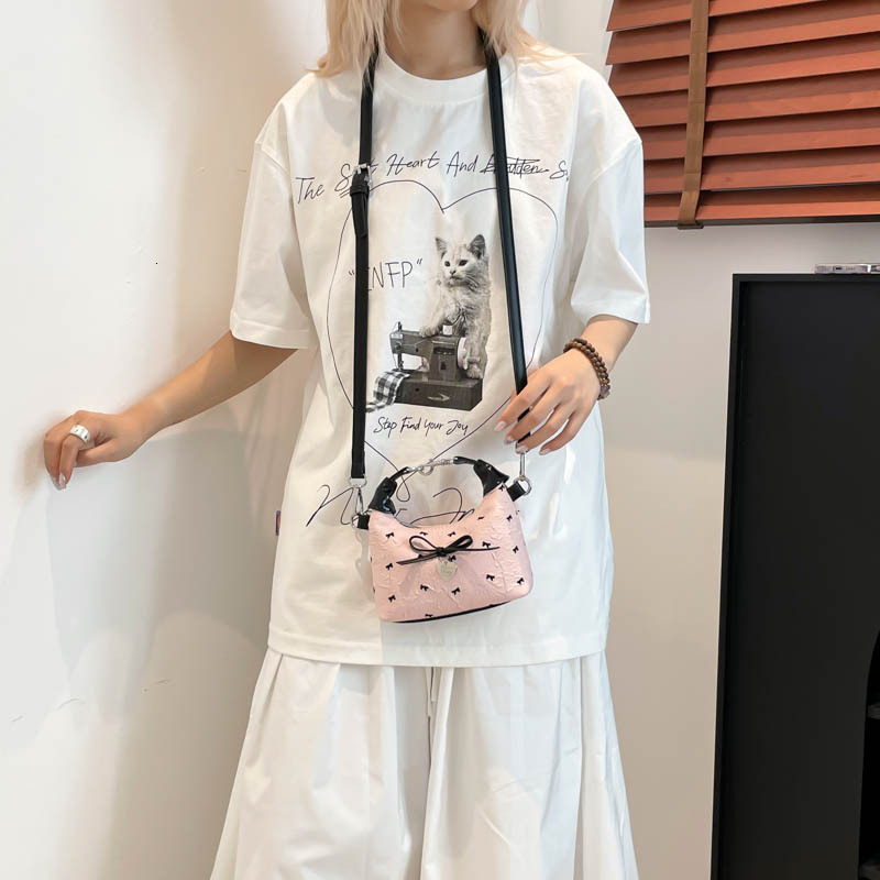 designer Niche Color-Block Mini Bag for Women 2025 New Fashion Versatile Crossbody Bag Sweet Cool Girl Handheld Bucket Small Bag