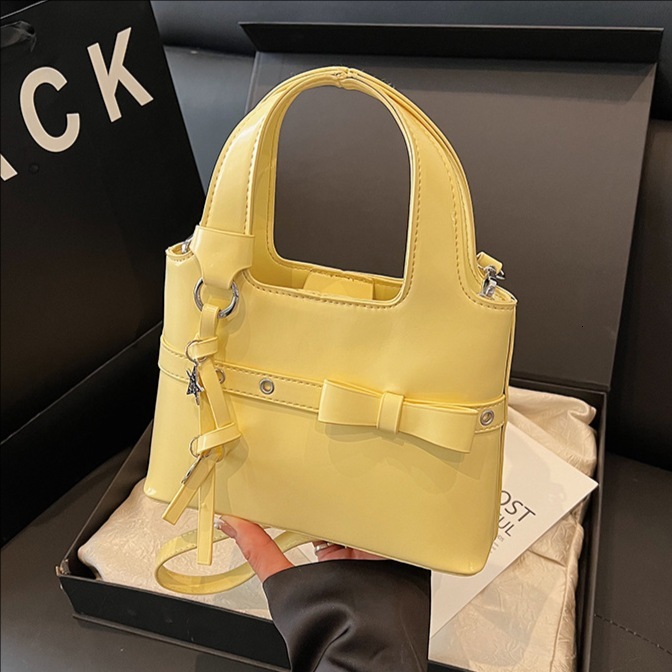 designer 2025 New Korean Style High-End Bowknot Handbag Fashionable Luxurious Versatile Commuter Shoulder Crossbody Bag