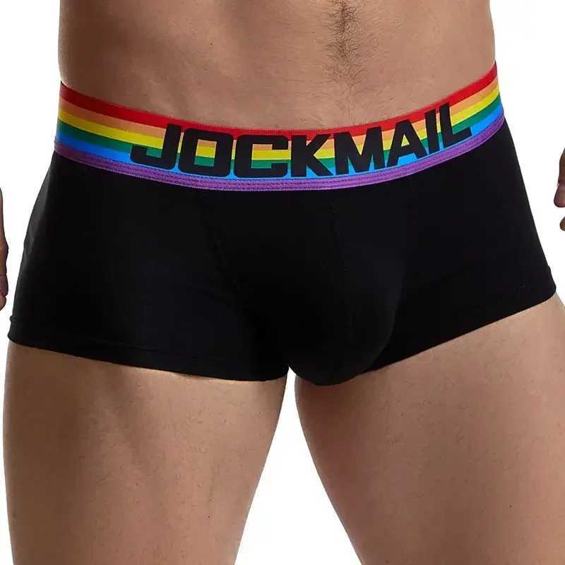 Rainbow Belt Men Underpants Boxershorts Cotton Men Boxers Male Breathable Underwear Mens Panties Soft Boxer Briefs Black White W250603