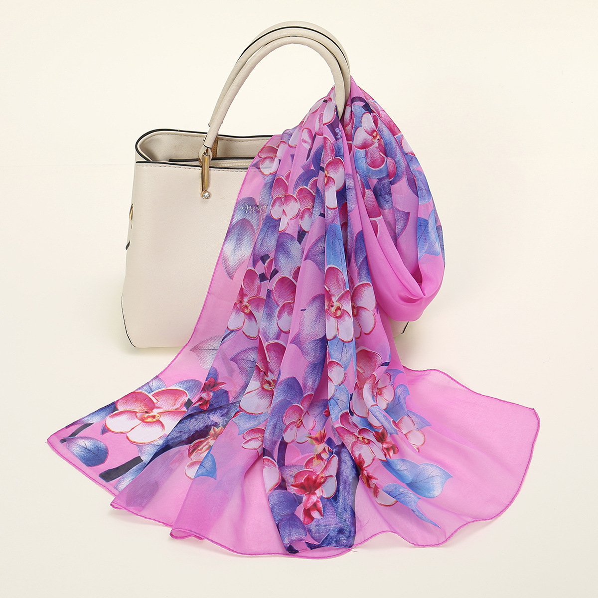 K914 New spring and summer sunscreen chiffon print women's scarf travel beach towel wedding souvenirs ritual yarn scarf wholesale