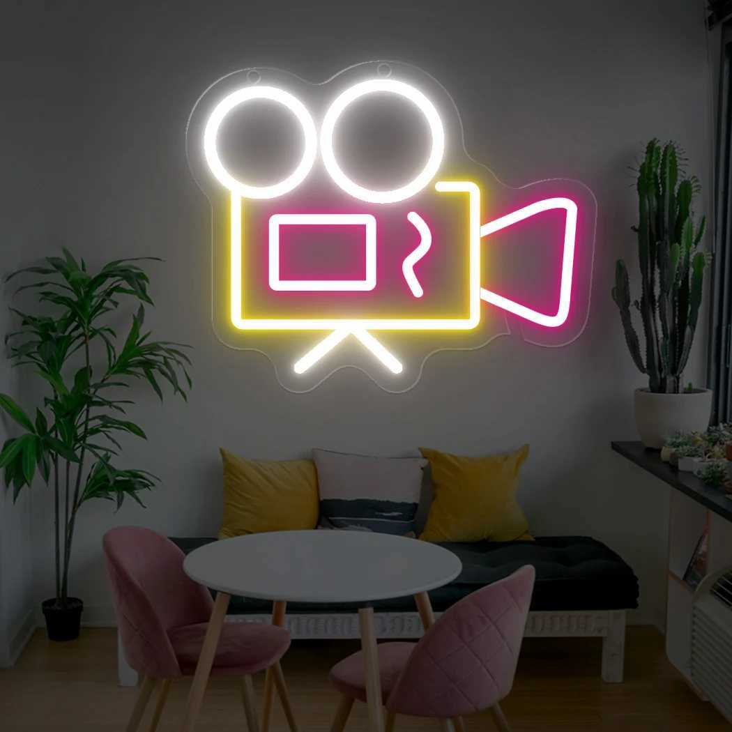Camera Neon LED Sign Wall Decor Neon Light Photography Room Shop Home Bar Wall Decoration Wedding Birthday Gift USB Neon Lights XJ250602