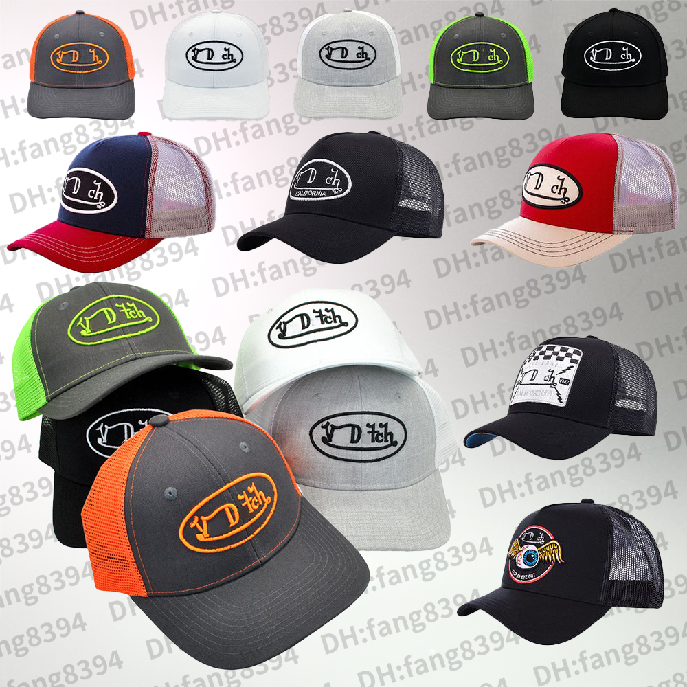 VON DUCH Luxe Baseball Cap Designer Golf Casquette & Trucker Hat UV Shield Sunlight Protection Unisex Fitted Chapeau Gorra