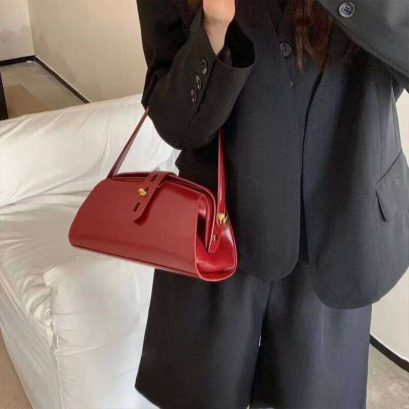 2024 Women's Female Vintage Handbag Hot Sale New Fashion Cowhide Genuine Leather Pillow Shoulder Bag Crossbody Messenger