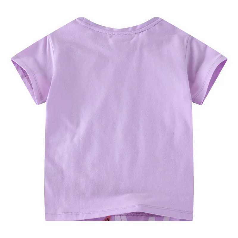 Jumping Meters 2-7T Fashion Cotton Girls T Shirts Summer Childrens Clothes Short Sleeve Kids Tees Tops Baby Costume Shirt T250603
