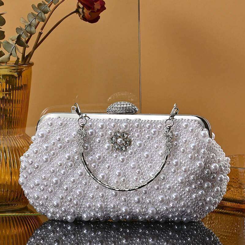 Girls Party Pearl Hand Bag Fashion Designer Women Evening Bags Clutch Purse for Wedding