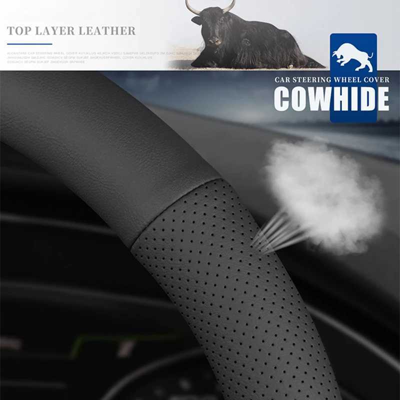 38cm 15 inch Car Steering Wheel Cover Car Interior Covers for Mazda 2 3 6 CX3 CX5 CX8 CX30 CX-5 CX-30 CX-8 CX-3 CX4 BT50 BT-50 R250603