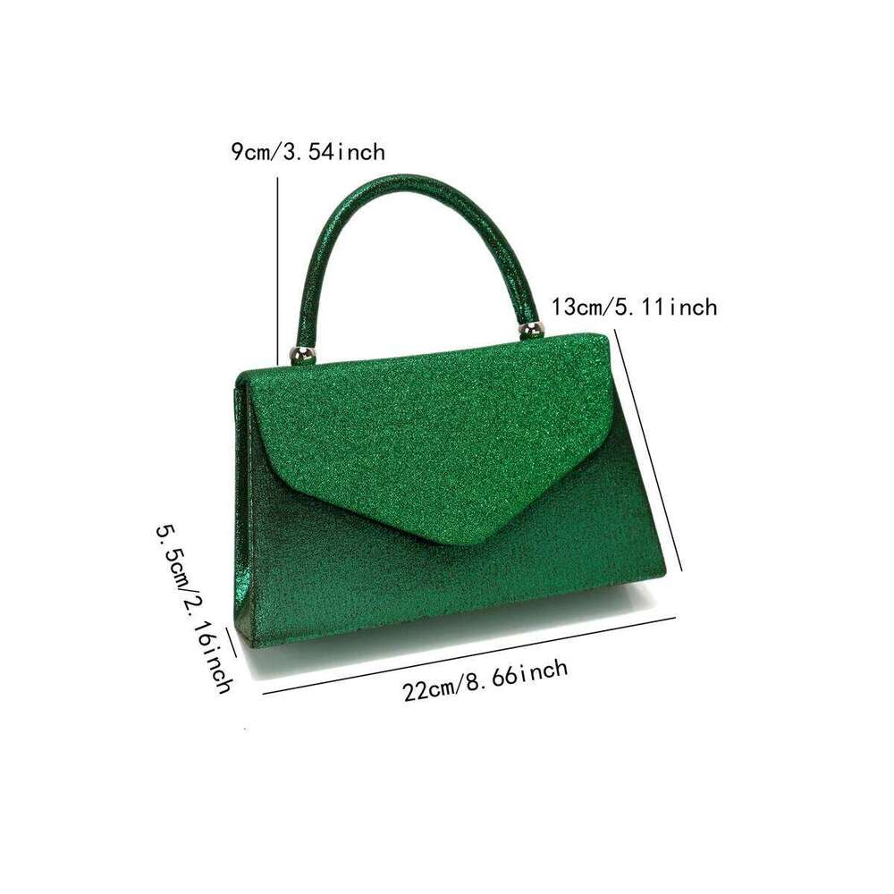 Design Women Bucket Clutch Green Color Merry Christmas Gift Handbags Sequins Glitter Evening Bags For Purse
