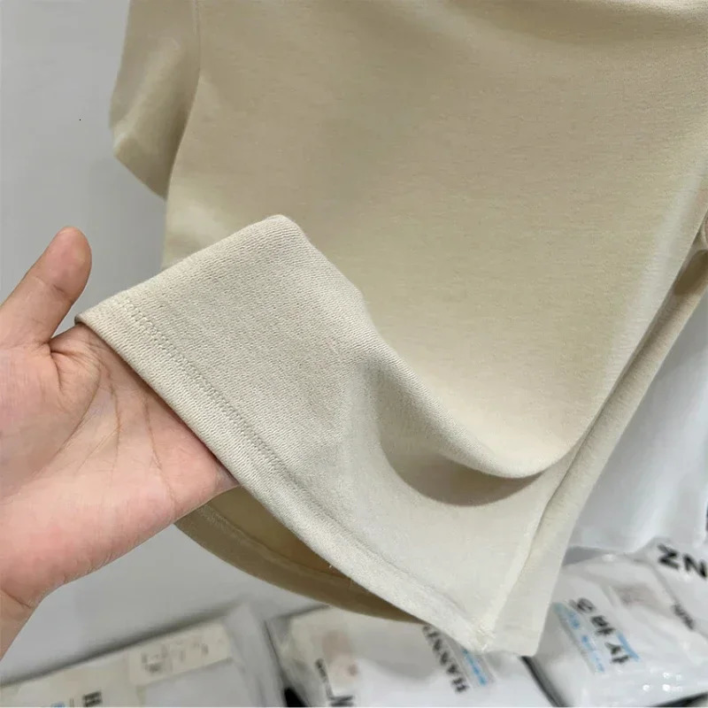 AOSSVIAO Womens Long Sleeve Off Shoulder T Shirts Tight Knit Sexy Slim Fitted Casual Womens Basic Tops Cropped T-Shirt 250603