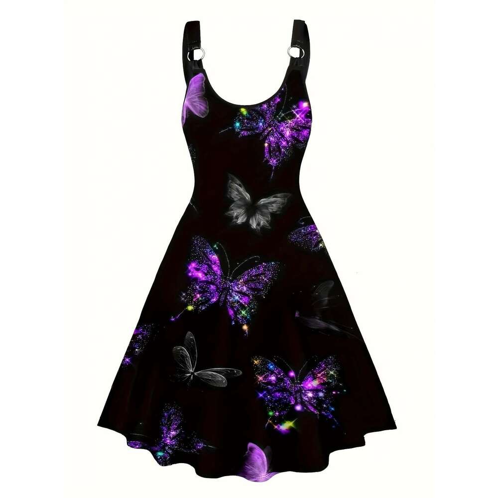 Maxi Dress Floral Dress Skirt Women Dresses Dresses Dresses for Woman Designer Womens 2025 Summer Sexy Three Dimensional Butterfly Printed Strap Dress