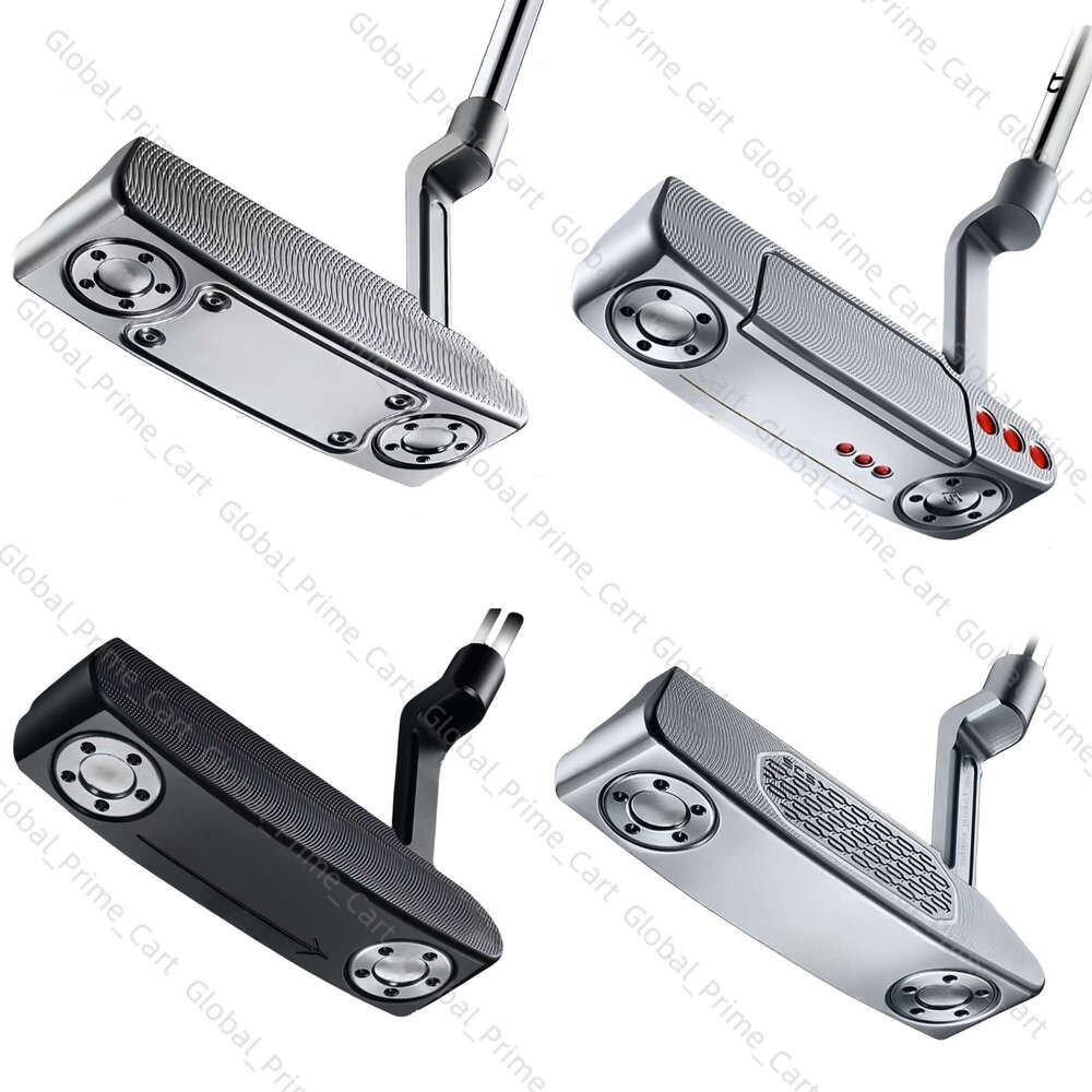 2025 New Designer Golf Putters Clubs Squareback Jet Black Studio Style Newport 2 Super Select 32/33/34/35 Inch Right Hand Scotty Putter Grip Cameron With Putter Cover