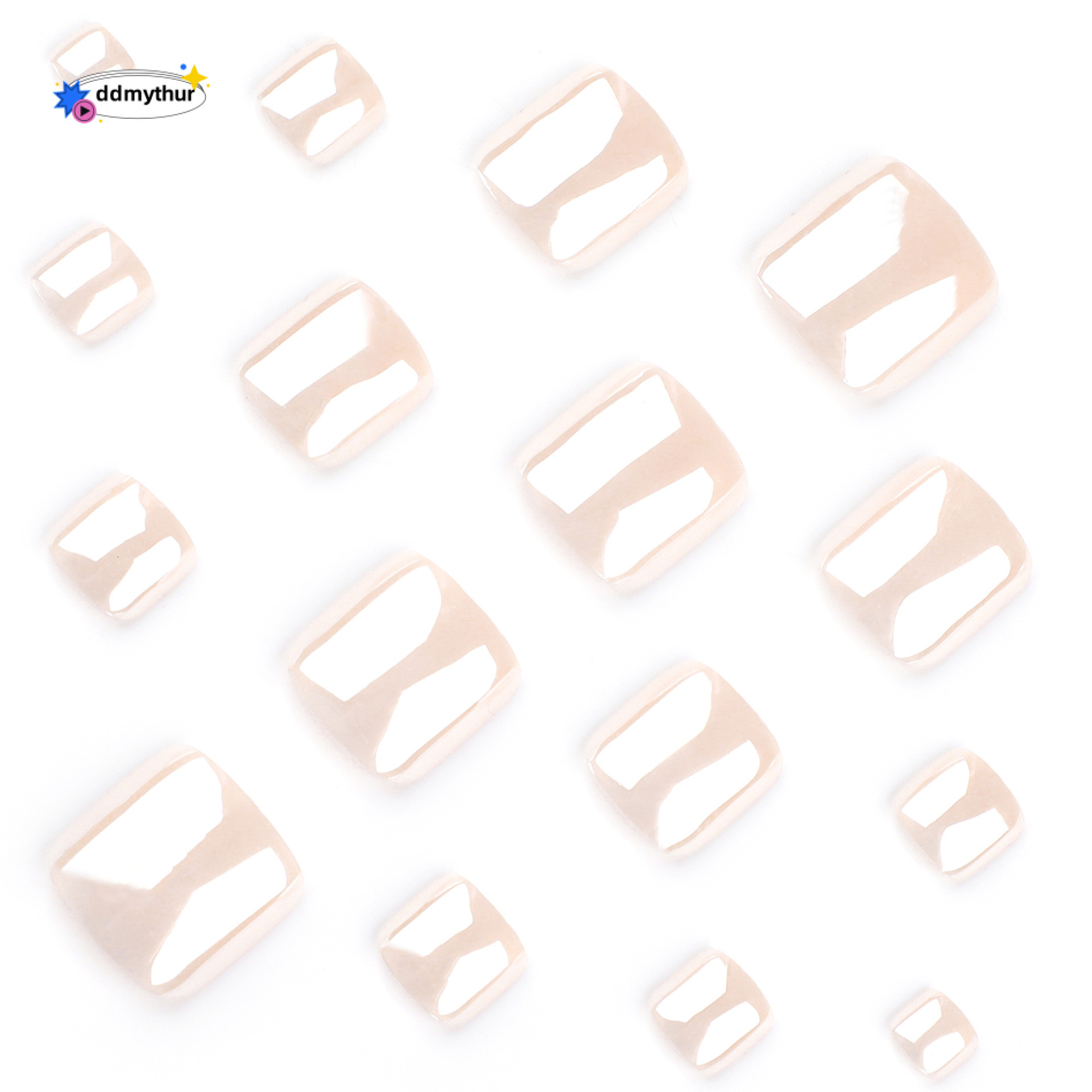 Nails High-end Nude Pearl Wearable Art Hot-selling Toe Nail Pieces ddmythur