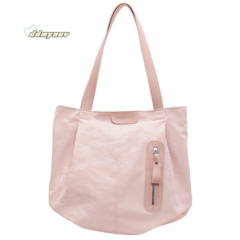 Large Capacity Tote High-end Feel Women's New Simple Versatile Shoulder Bag Korean Style Handbag ddmynov