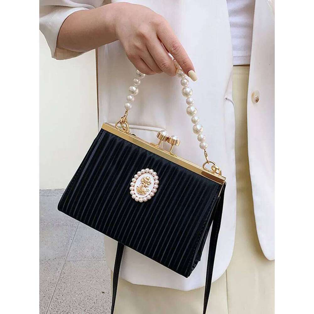 lady crossbody designer Wedding evening bag with pearls elegant bags banquet fashion handbags for women
