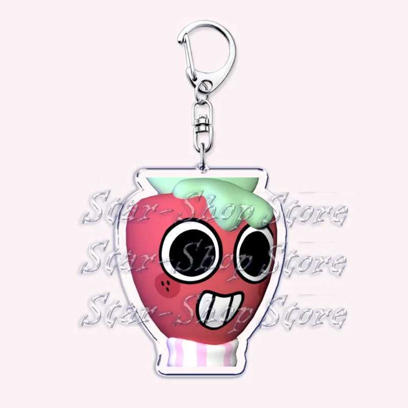 Cute Horror Game Keychains for Accessories Bag Shrimpo Gigi Connie Artro Sprout Dandy Vee Shelly Pebble Keyrings Jewelry Gifts XJ250602