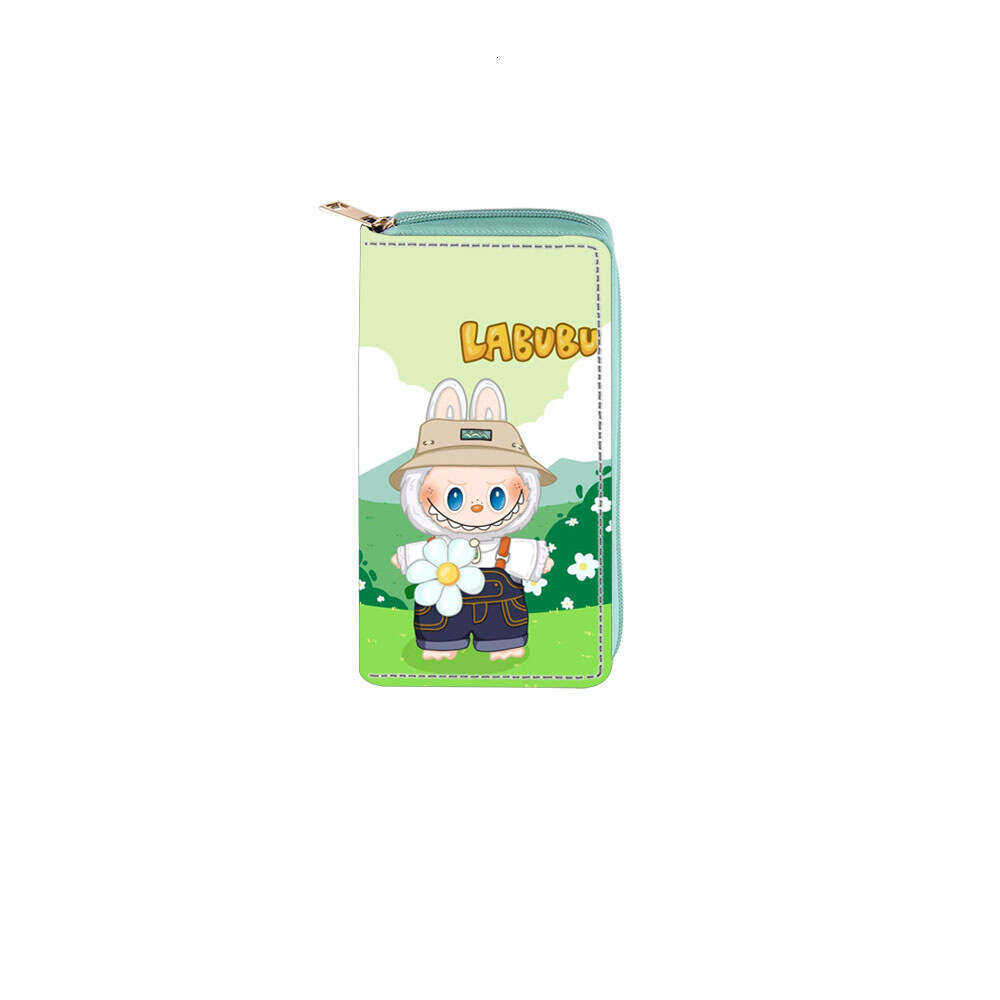 JIT Yiwu Warehouse Labubu PU Long Zipper 2575 Digital Print Wallet D Style
