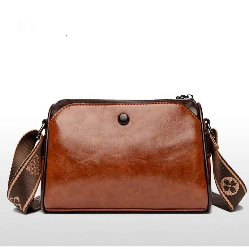 Women's retro double-sided pillow large capacity solid color shoulder crossbody bag