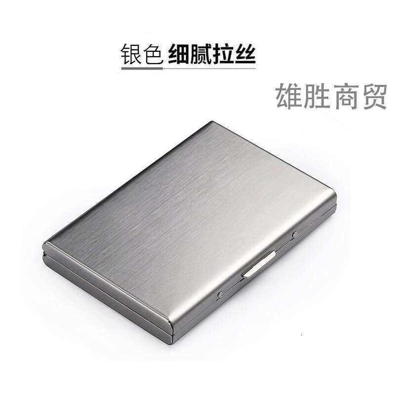 Portable Anti-Theft Anti-Degaussing Metal Holder for Men Women, Simple and Compact RFID Blocking Stainless Steel Card Sleeve