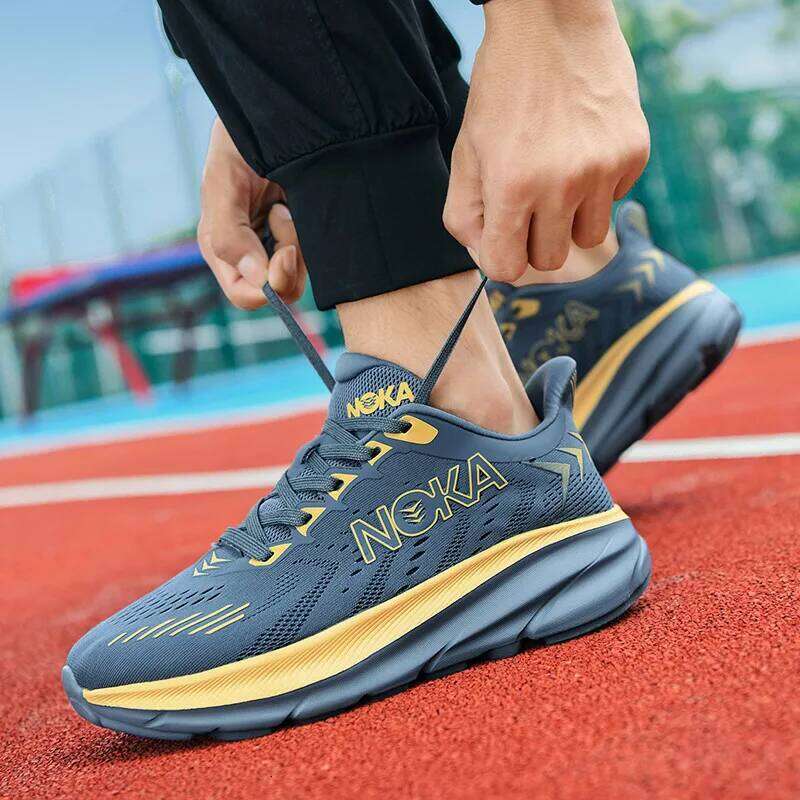 Running Shoes for Men, Casual Sneakers, Men's Leisure Shoes, Outdoor, Trendy, Thick Sole, Soft, Light, New, Autumn, Summer, 2024