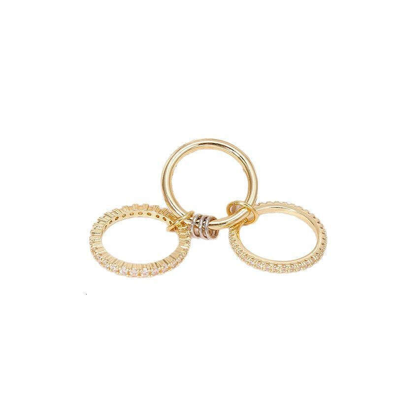 New Multi-layered Zircon High-quality Versatile Creative Ring