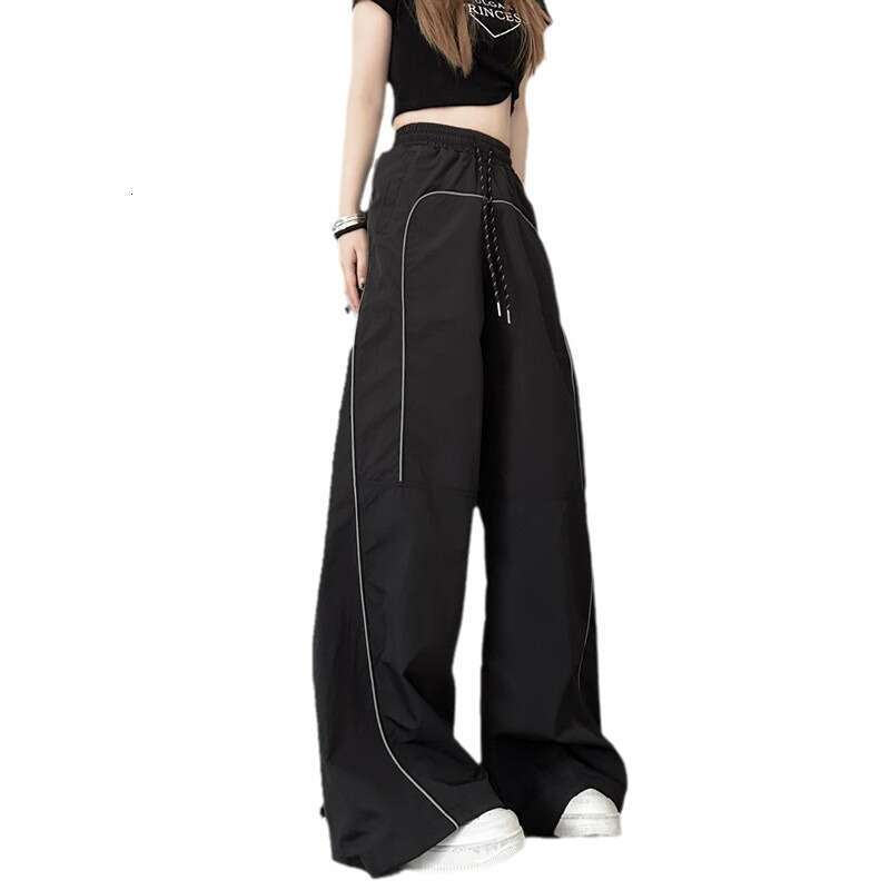 American Style Loose Fit Floor-Length Unisex Summer New Handsome Straight Wide-Leg Casual Trendy Brand Cargo Pants B5