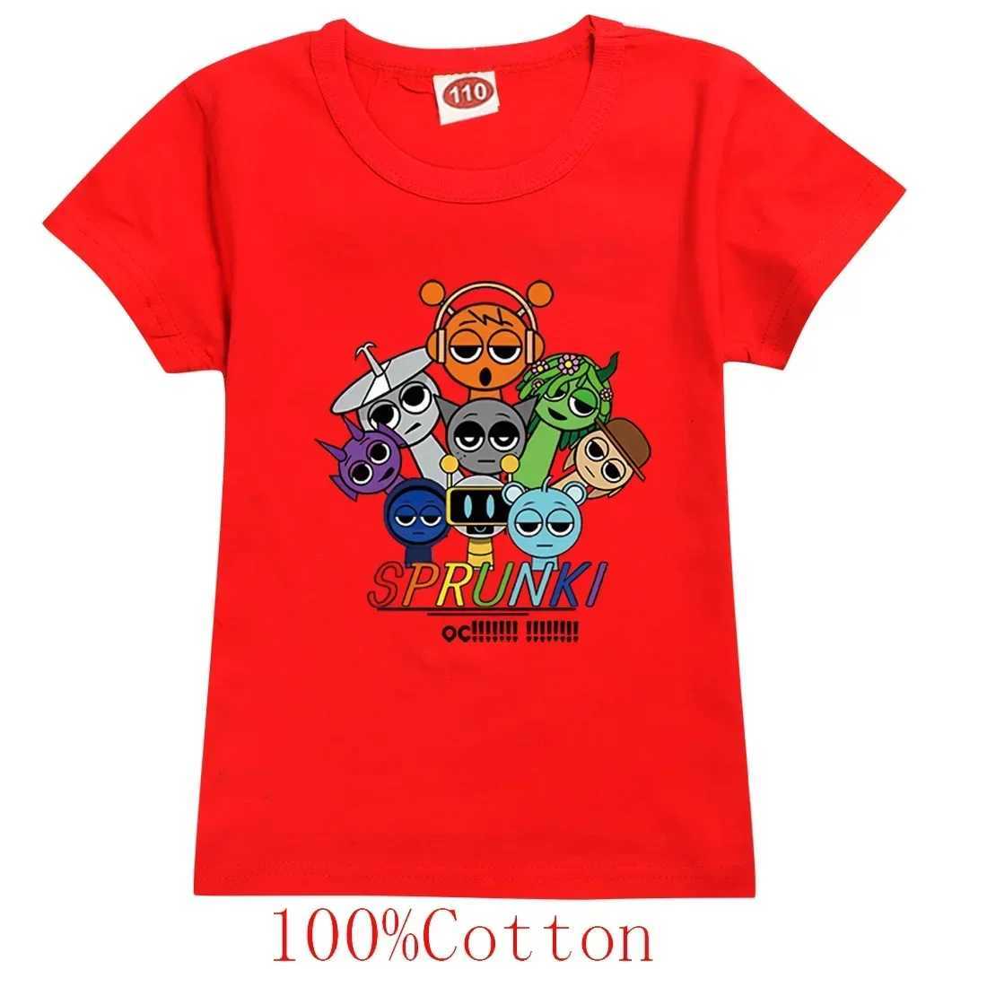 Spurki Horror Game Incrediblebox Printed Childrens Short Sleeve T-shirt Summer Fashion Kid Tshirt Baby Tee Top Boy Girl Clothes T250603