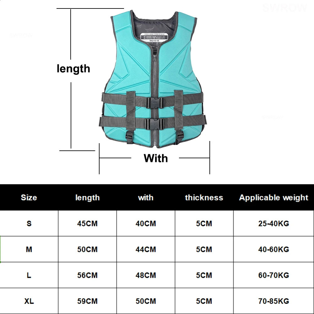Life Jacket Adults Vest Lightweight Safety Buckle Swimming Boating Skiing Driving Fishing Vest Survival Suit for Surfing 250530